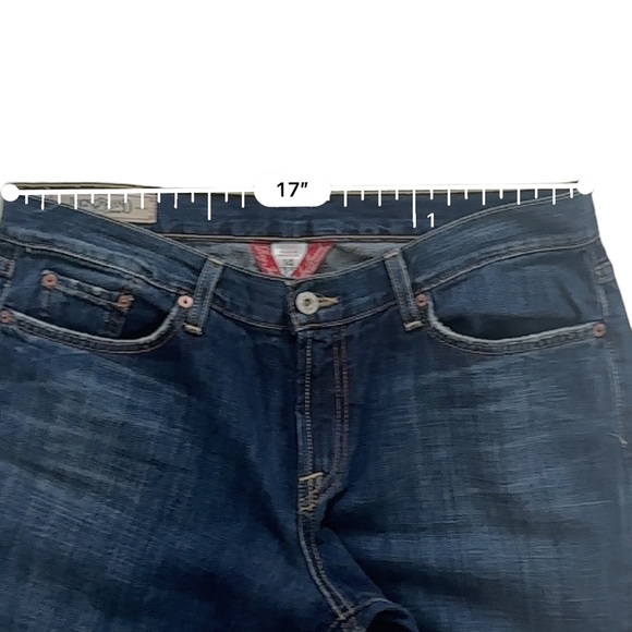 Lucky Brand By Gene Montesano Women’s Classic Rider Denim Dark Jeans Size 14/32 - Picture 5 of 8